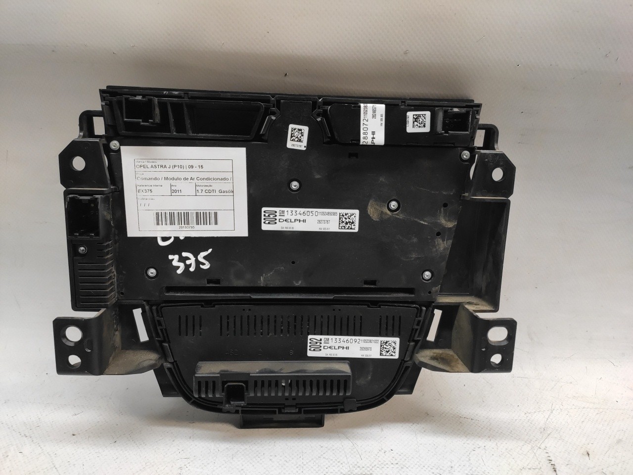 Botón / interruptor de aire acondicionado OPEL Astra J Imagem-1
