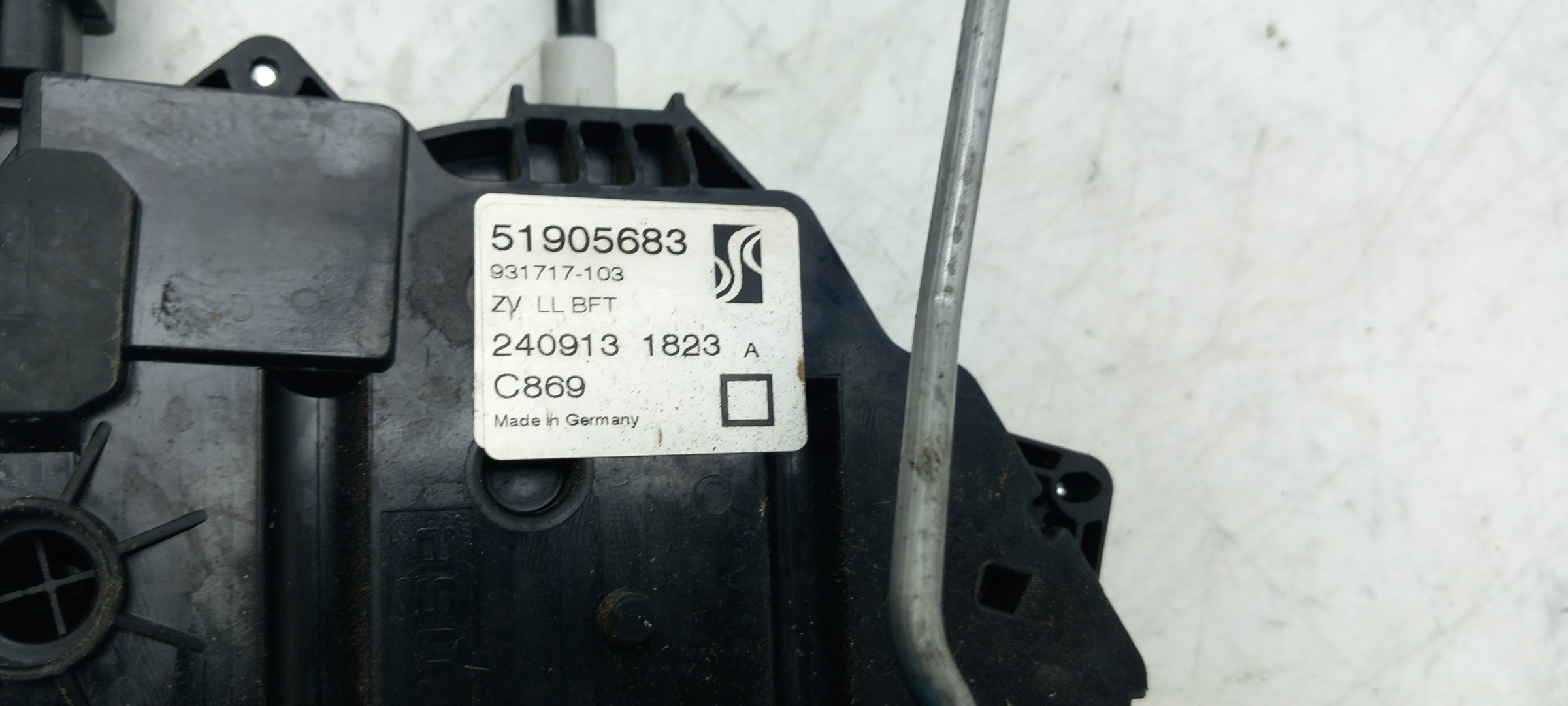 Serratura / chiusura porta Anteriore Destro FIAT Punto Evo (199_) Imagem-3