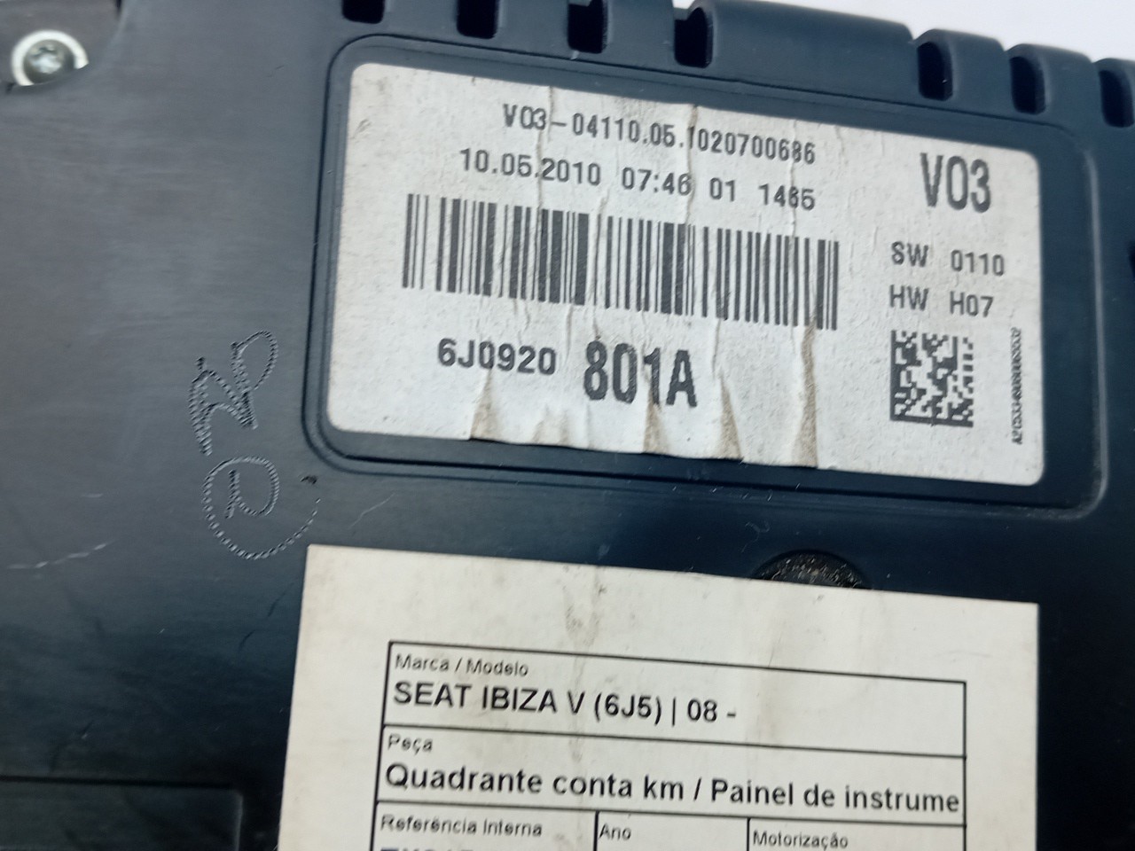Instrument cluster SEAT Ibiza IV (6J5, 6P1) Imagem-3