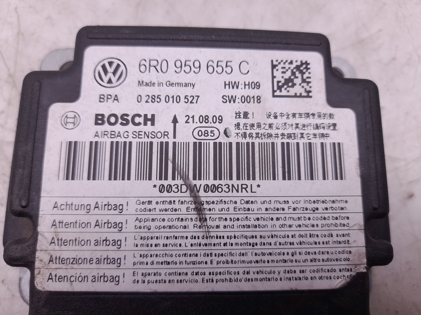 Calculateur  airbag SEAT Ibiza IV (6J5, 6P1) Imagem-3