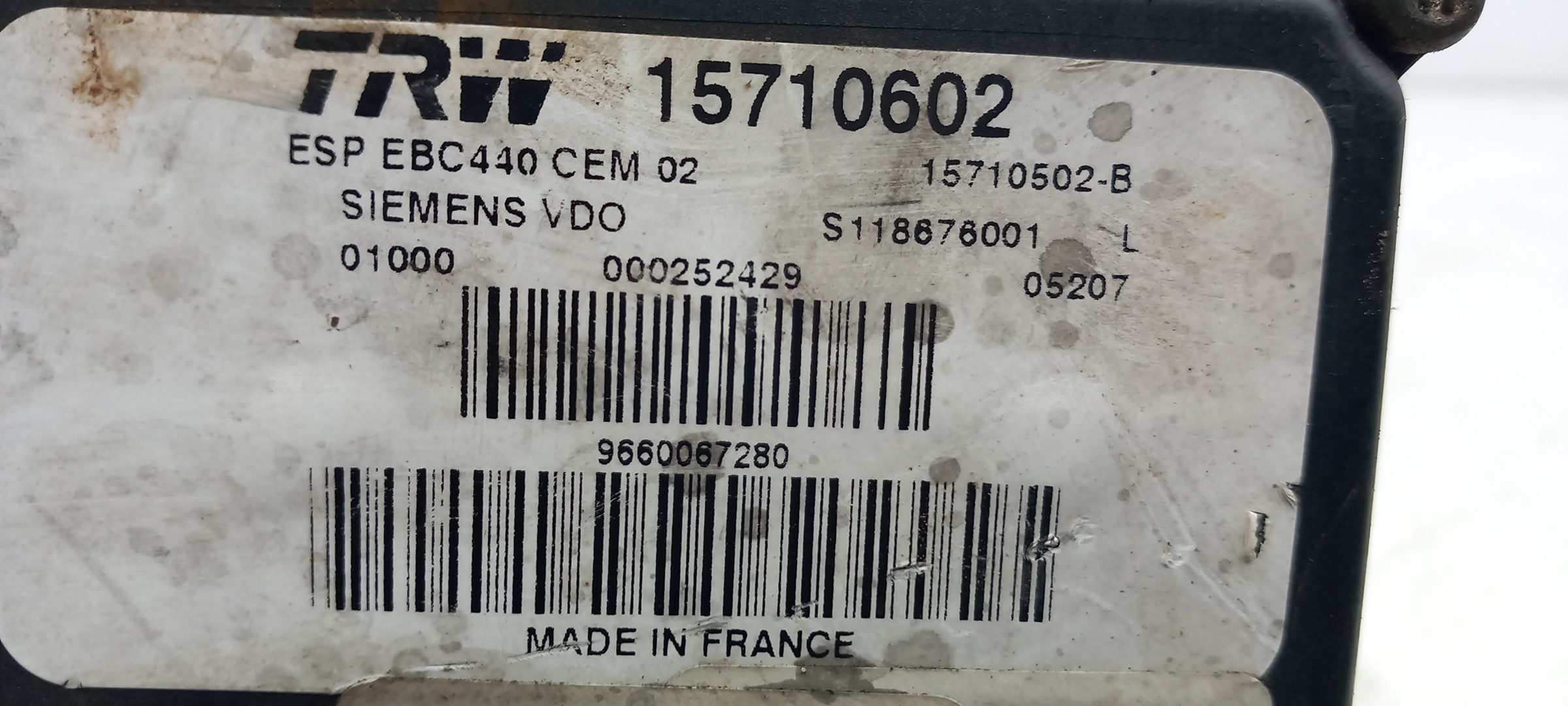Centralita ABS PEUGEOT 407 SW (6E_) Imagem-2