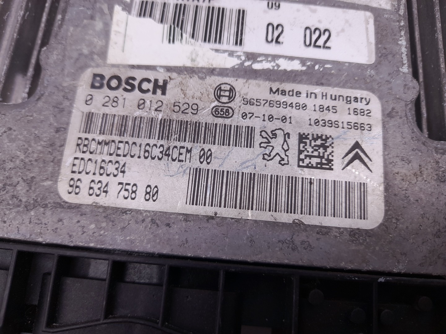 Centralina motor / ECU PEUGEOT 207 (WA_, WC_) Imagem-2