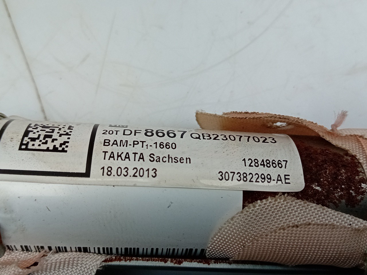 Airbag banco esquerdo OPEL Insignia A Sports Tourer (G09) Imagem-1