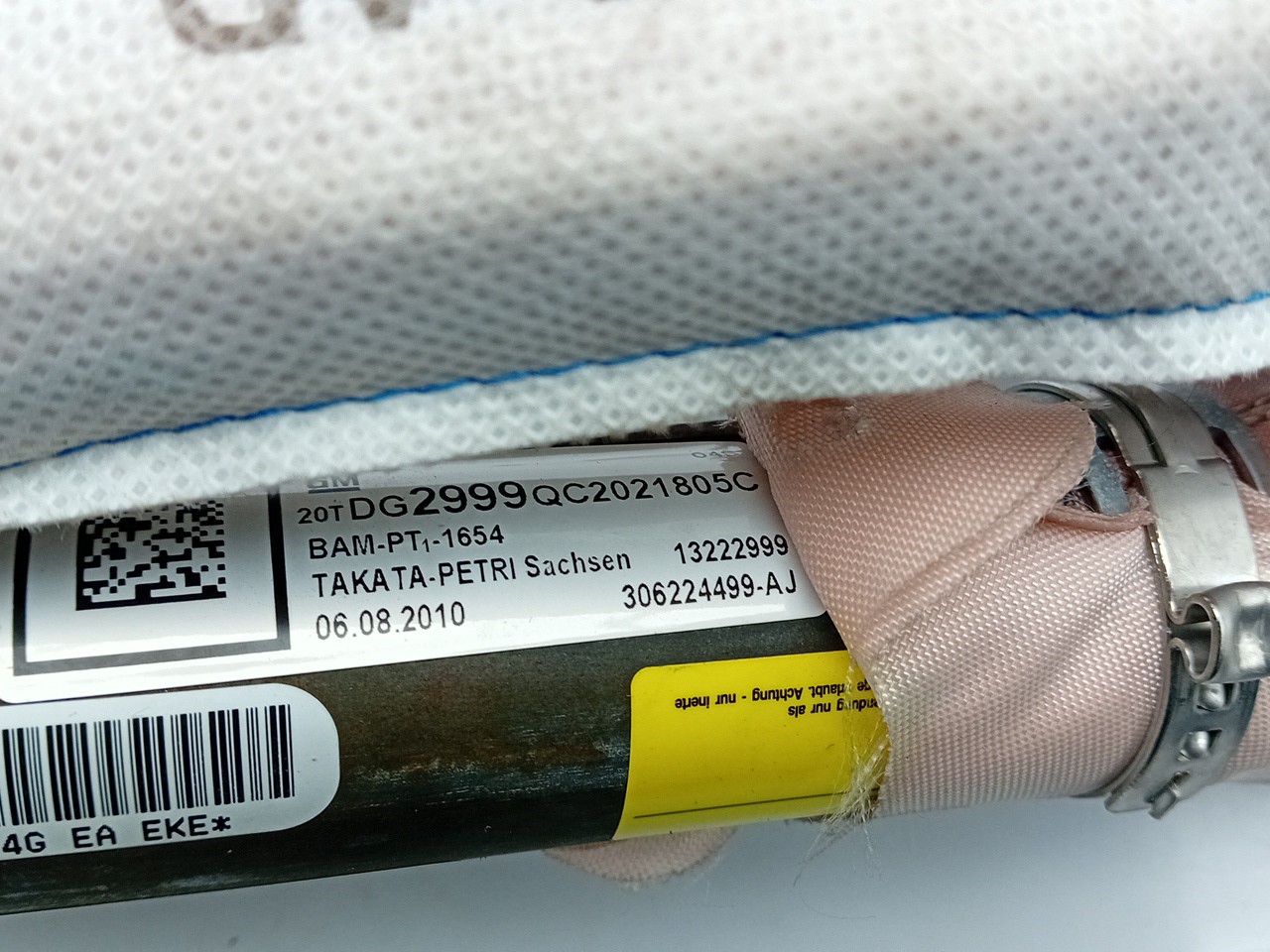 Airbag Rideau Droite OPEL Insignia A (G09) Imagem-2