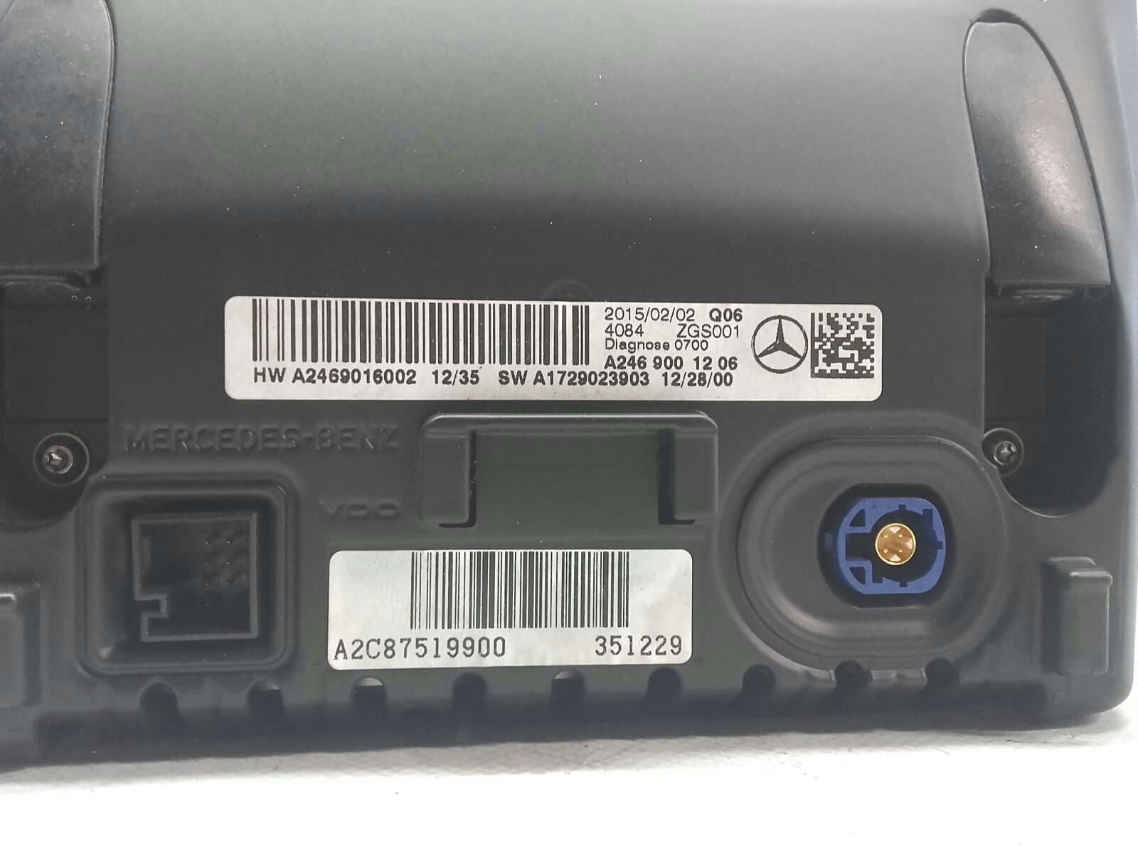 Display Monitor MERCEDES-BENZ GLA (X156) Imagem-2