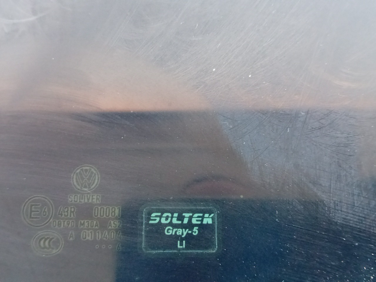 Right rear door glass VOLKSWAGEN Passat (3C2) Imagem-1