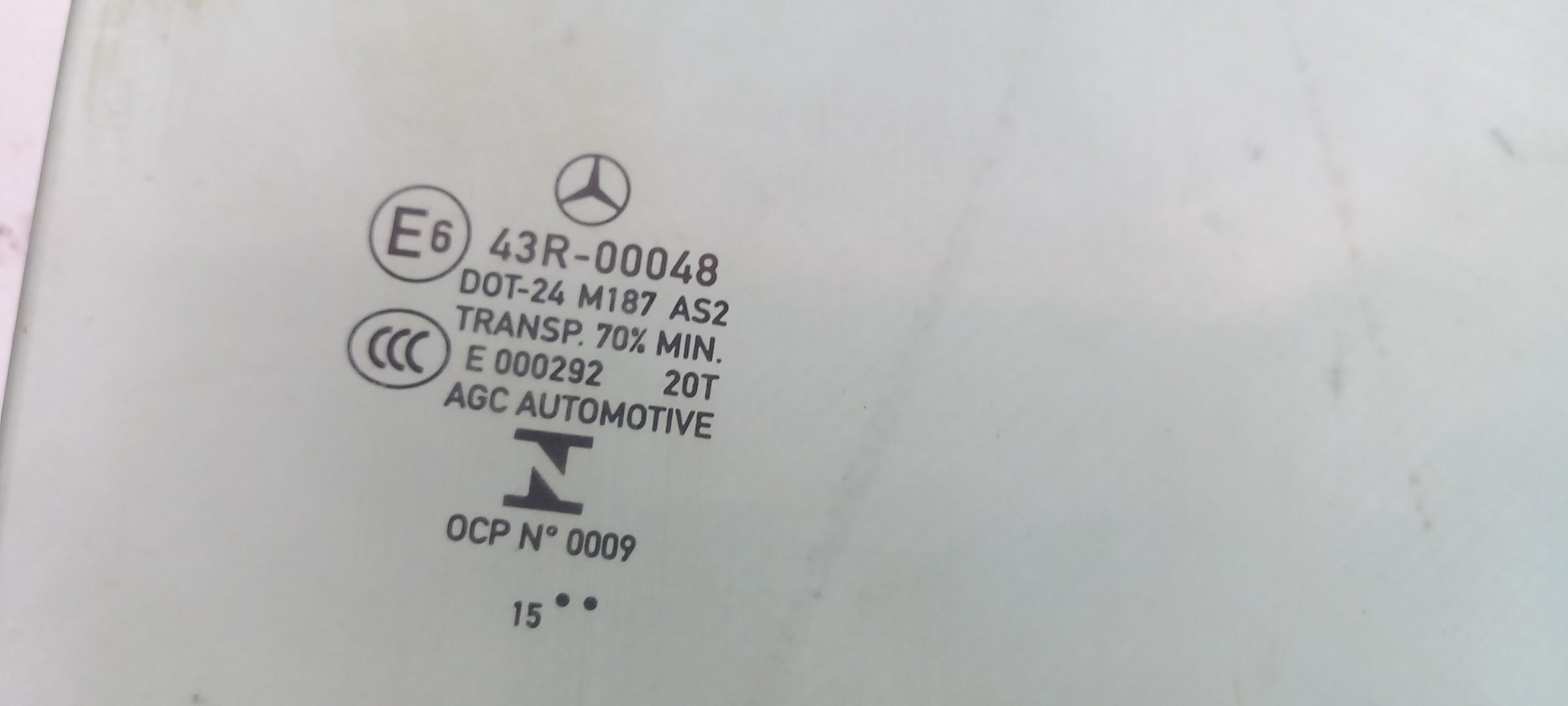 Right rear door glass MERCEDES-BENZ Classe A (W176) Imagem-1