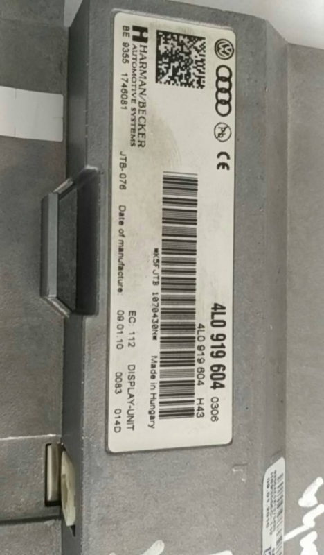 Pantalla / pantalla de información AUDI A4 Avant (8K5, B8) Imagem-3