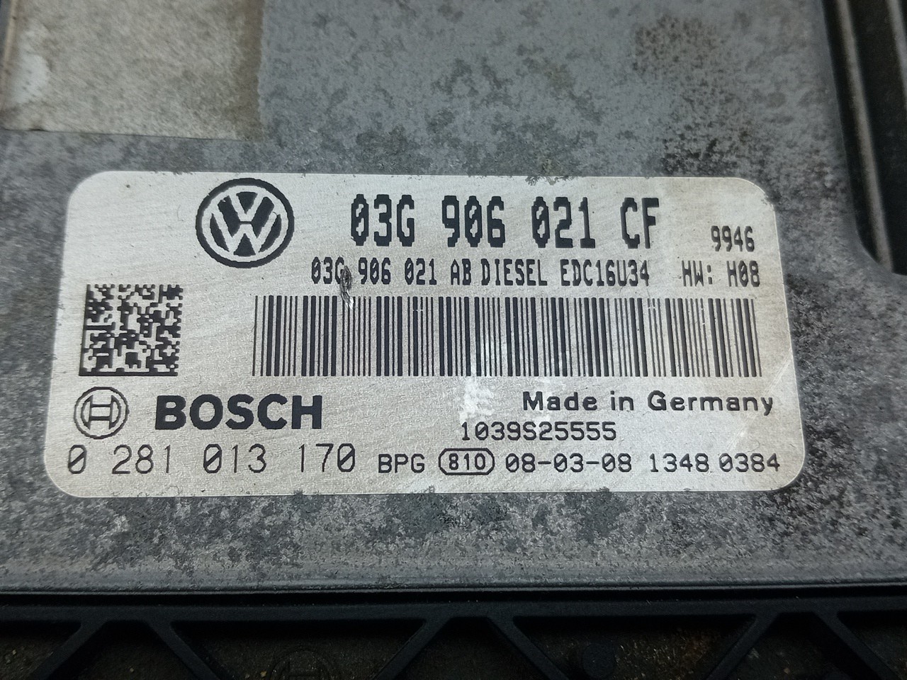 Centralina motor / ECU VOLKSWAGEN Eos (1F7, 1F8) Imagem-3