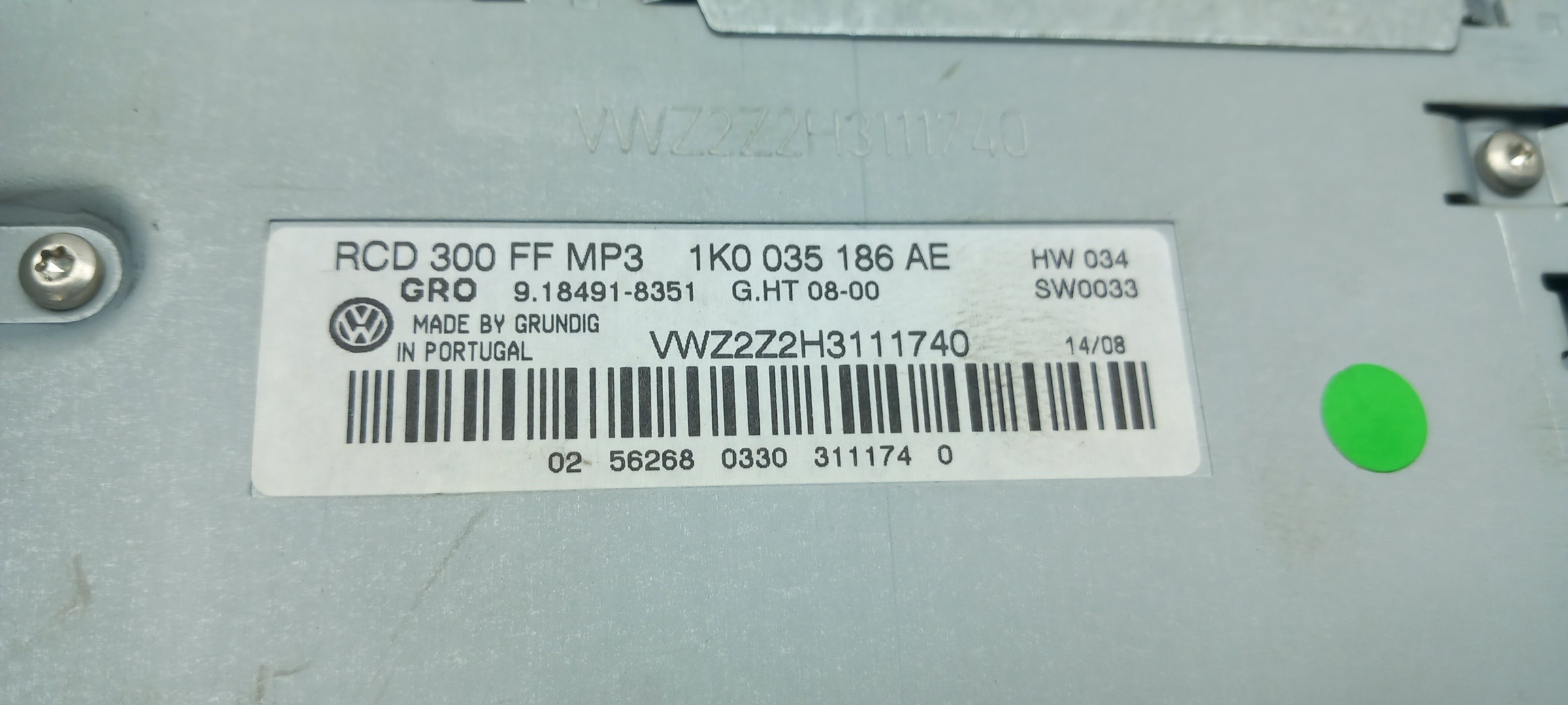 Autoradio VOLKSWAGEN Eos (1F7, 1F8) Imagem-4