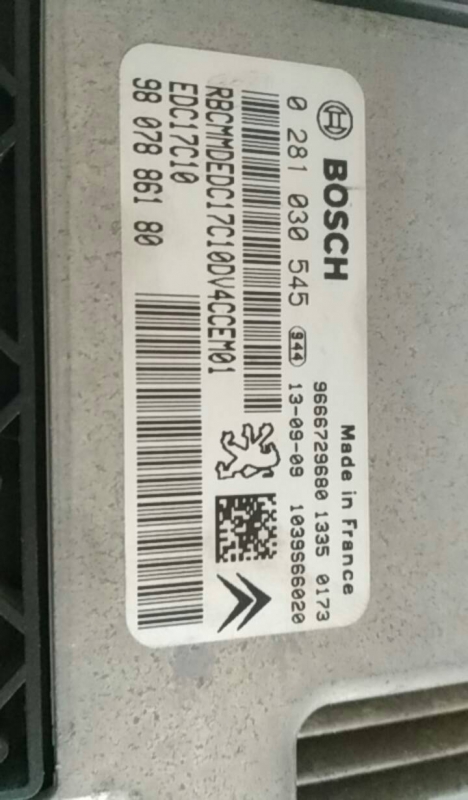 Centralina motor / ECU CITROËN C3 II (SC_) Imagem-3