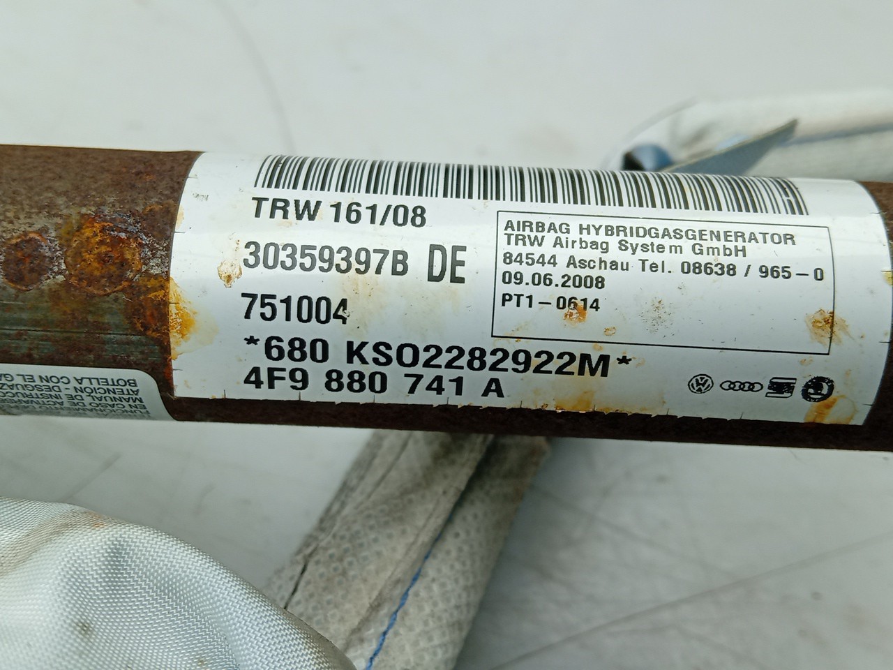 Airbag cortina esquerdo AUDI A6 Allroad (4FH, C6) Imagem-2