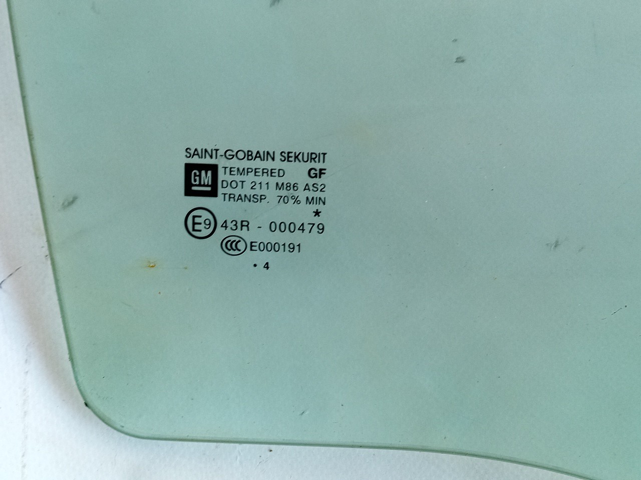 Right rear door glass OPEL Corsa E Imagem-1