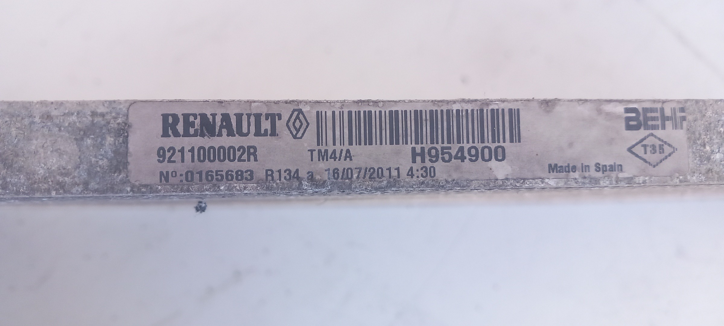 Radiateur de AC/climatisation RENAULT Laguna III (BT0/1) Imagem-3