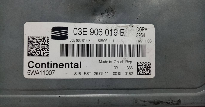 Engine control unit / ECU SEAT Ibiza IV (6J5, 6P1) Imagem-3