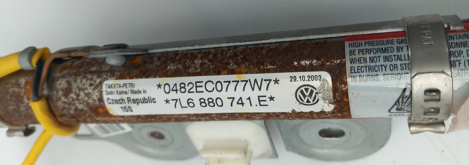 Airbag a Tendina Sinistra VOLKSWAGEN Touareg (7L) Imagem-4