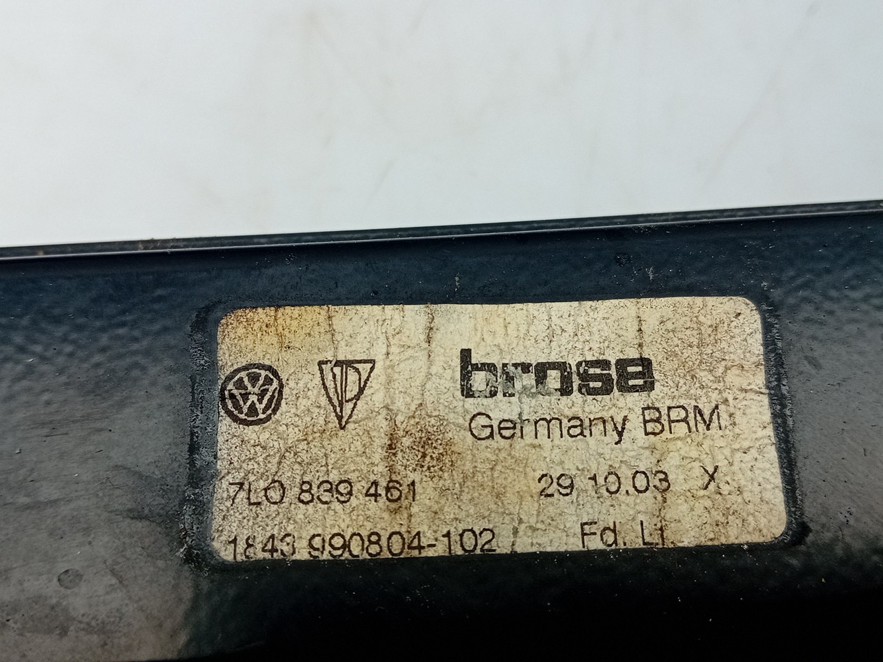 Left rear window regulator VOLKSWAGEN Touareg (7L) Imagem-2