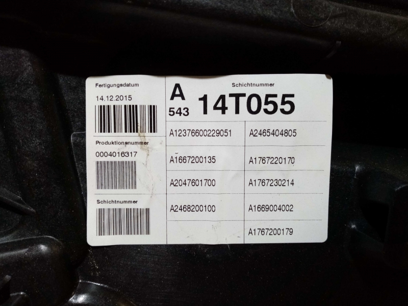 Alzavetro anteriore sinistro MERCEDES-BENZ Classe A (W176) Imagem-1