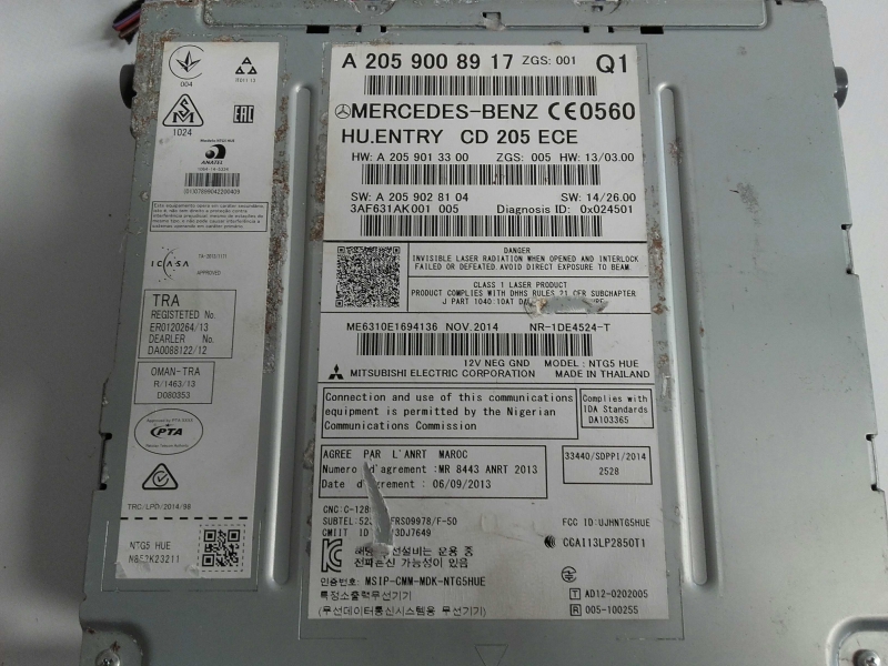 Autoradio MERCEDES-BENZ Classe C (W205) Imagem-2