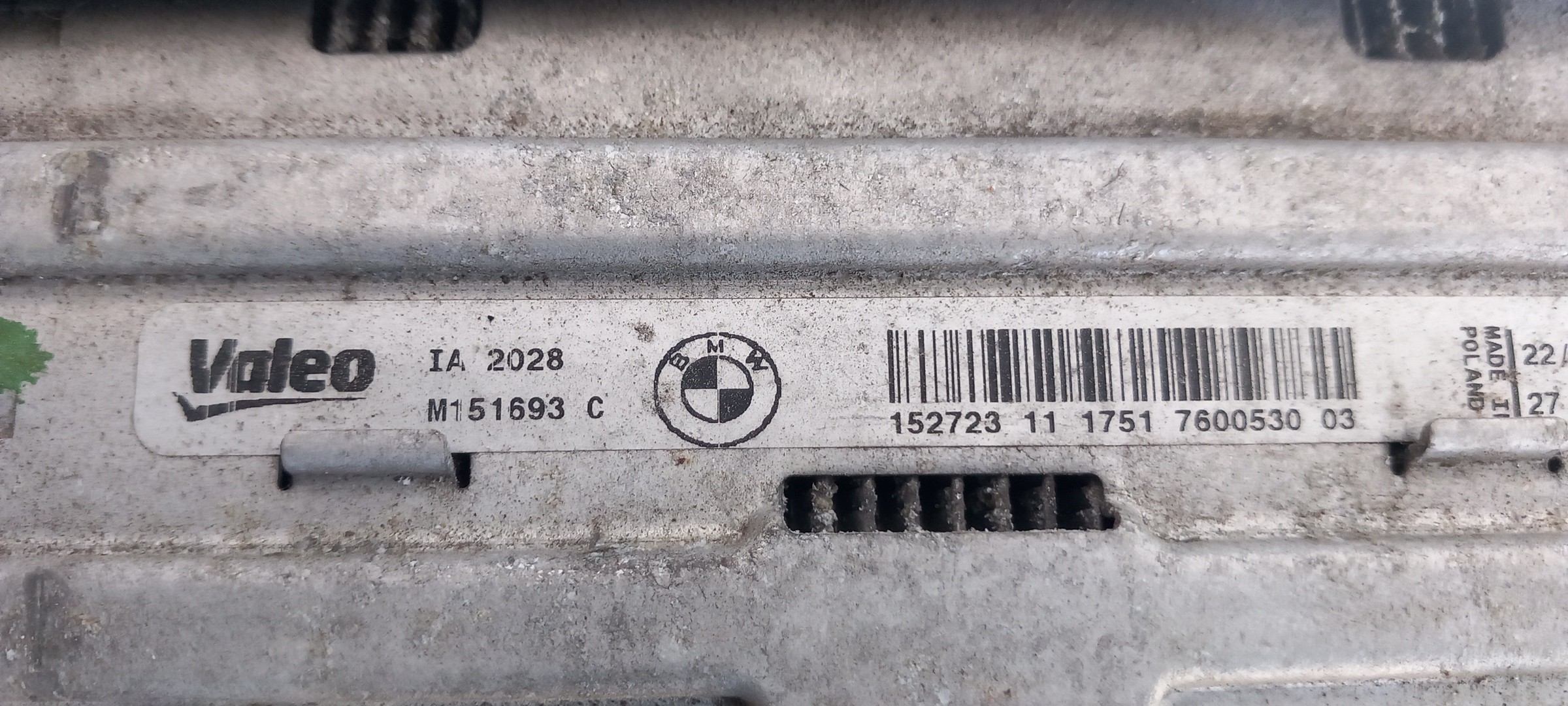 Radiador del intercooler BMW 3 (F30, F80) Imagem-2