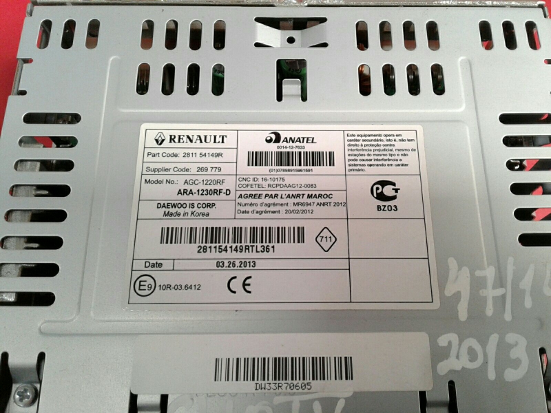 Radio / Autoradio RENAULT Clio IV (BH_) Imagem-2