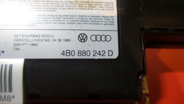 Airbag  Droite AUDI A6 (4B2, C5) Imagem-2