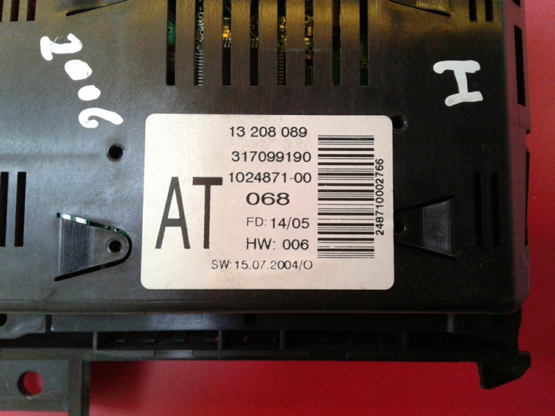 Display / ecrã de informações OPEL Astra H Hatchback (L48) Imagem-2