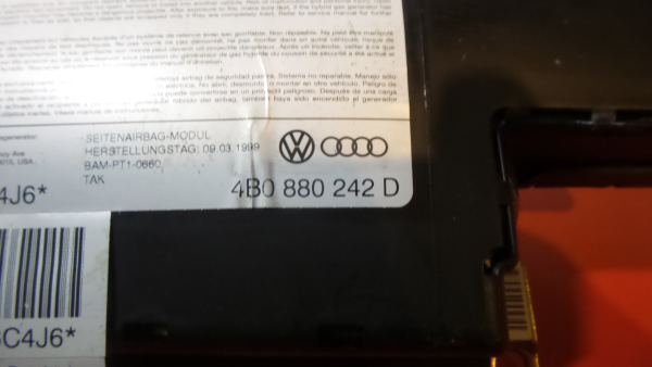 Airbag  Droite AUDI A6 (4B2, C5) Imagem-2