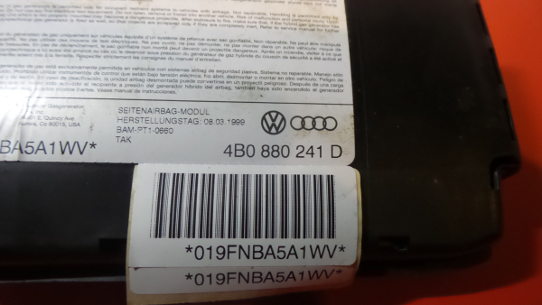 Airbag Guache AUDI A6 (4B2, C5) Imagem-3