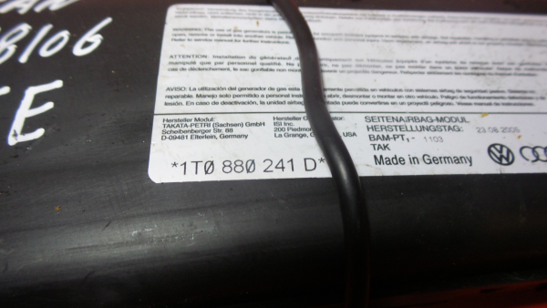 Airbag Guache VOLKSWAGEN Touran (1T) Imagem-1