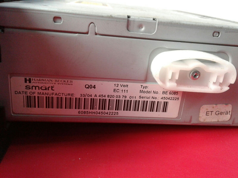 Radio / autorradio SMART ForFour (454) Imagem-2
