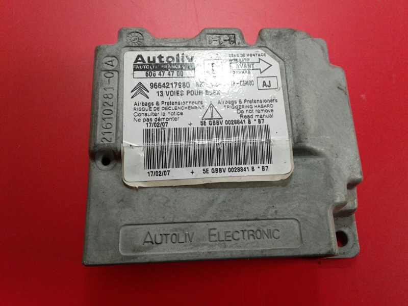 Centralita airbag CITROËN C4 Picasso I (UD_)