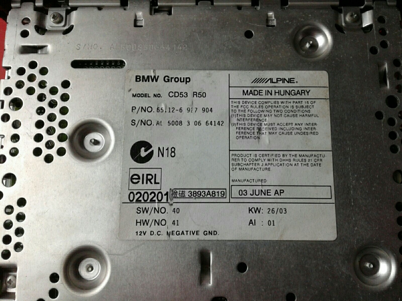 Radio / autorradio MINI Mini Cabrio (R52) Imagem-2