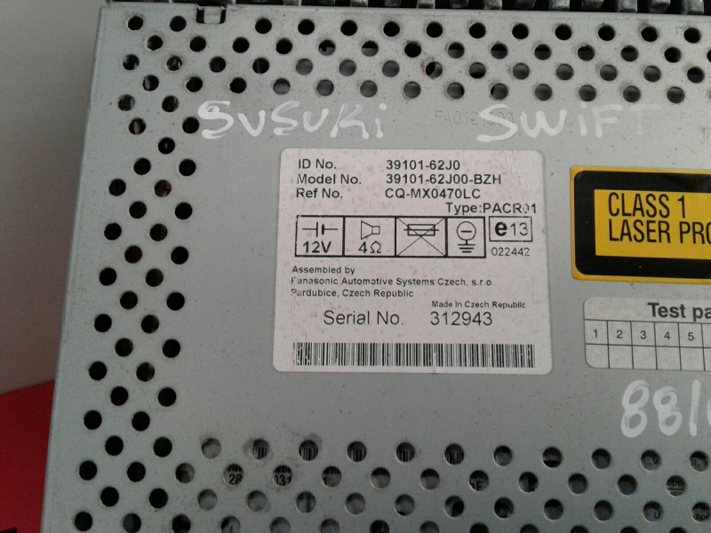 Rádio / auto-rádio SUZUKI Swift III (MZ, EZ) Imagem-2