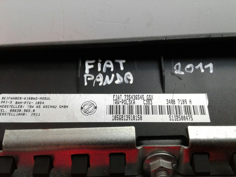 Passenger Airbag FIAT Panda (169_) Imagem-2