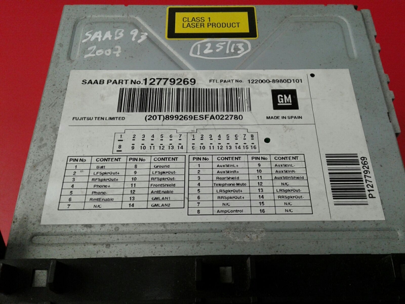 Autoradio SAAB 9-3 Sedan (YS3F) Imagem-2