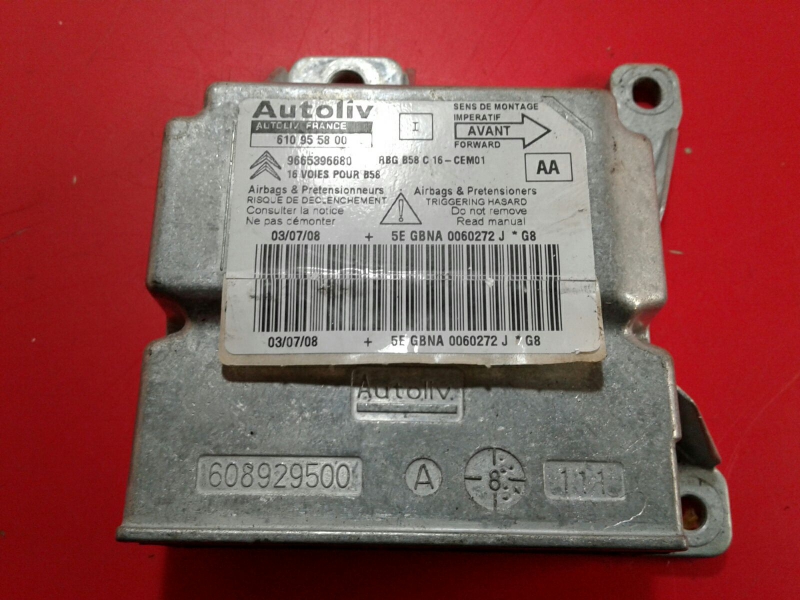 Airbag control unit / ECU Airbag CITROËN C4 Picasso I (UD_)