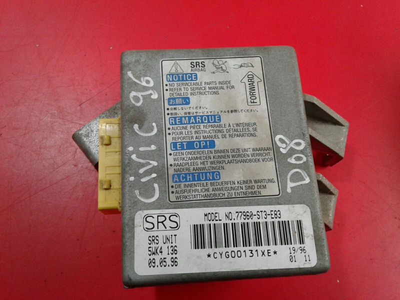 Calculateur  airbag HONDA Civic VI Hatchback (EJ_, EK_)