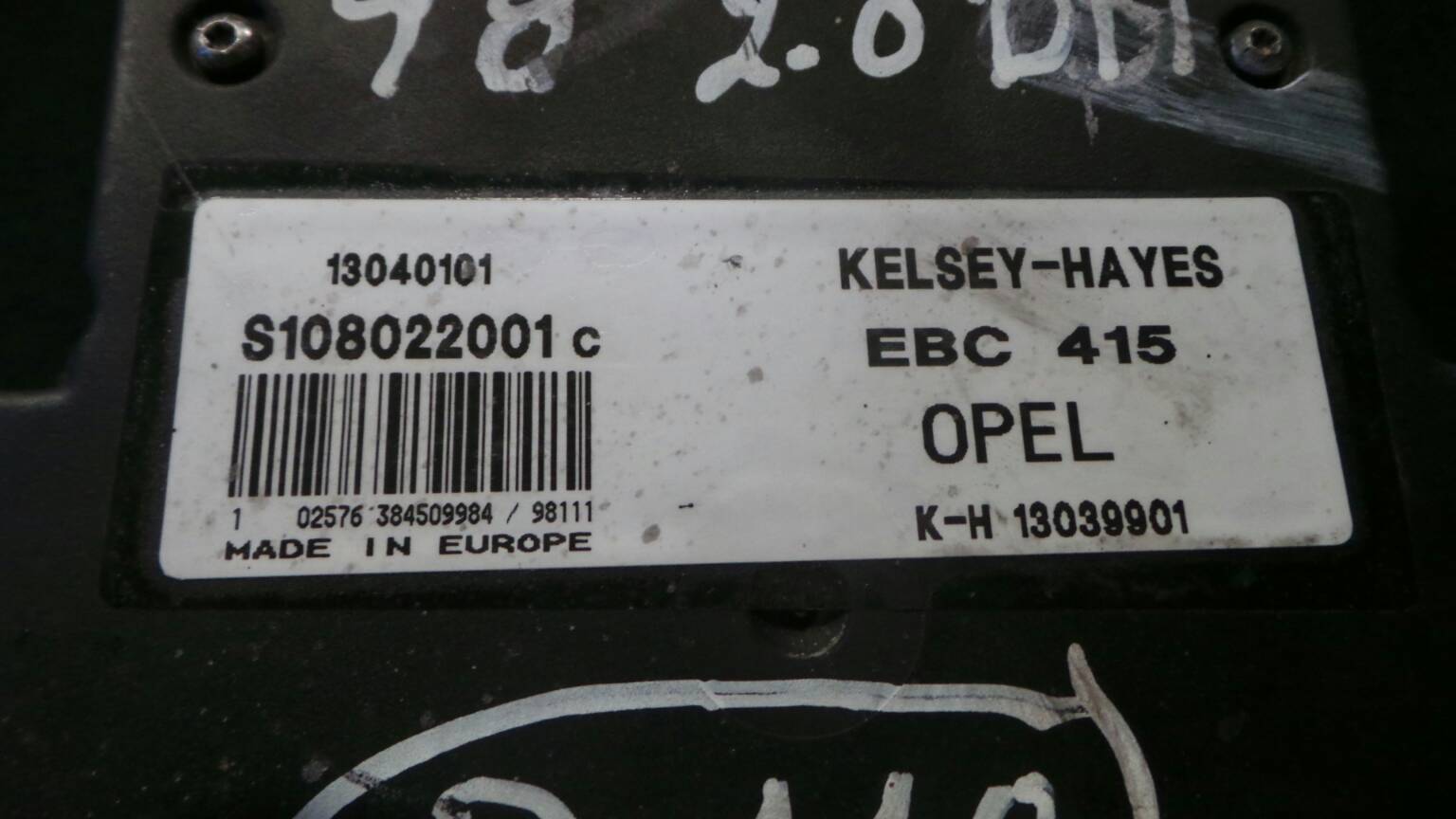 ABS OPEL Vectra B (36_) Imagem-3