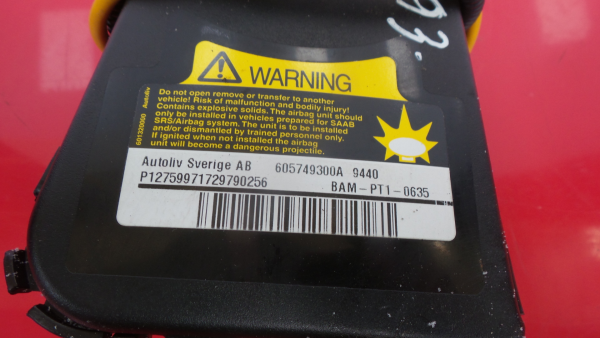 Airbag Guache SAAB 9-3 Sedan (YS3F) Imagem-2