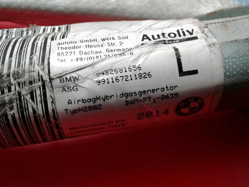 Airbag cortina esquerdo BMW 3 (E46) Imagem-2