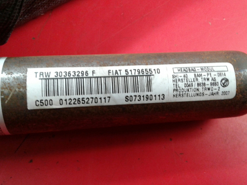 Airbag cortina esquerdo FIAT Grande Punto (199_) Imagem-1