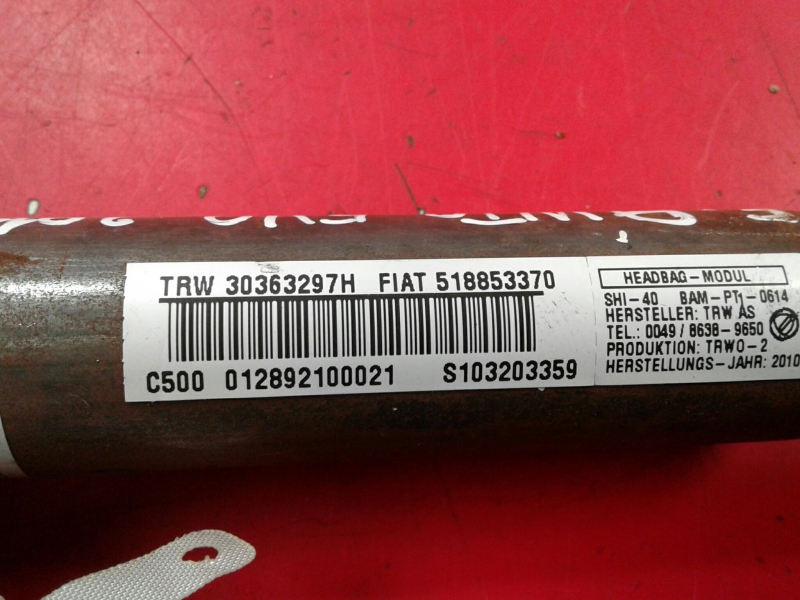 Right Curtain Airbag FIAT Punto Evo (199_) Imagem-1
