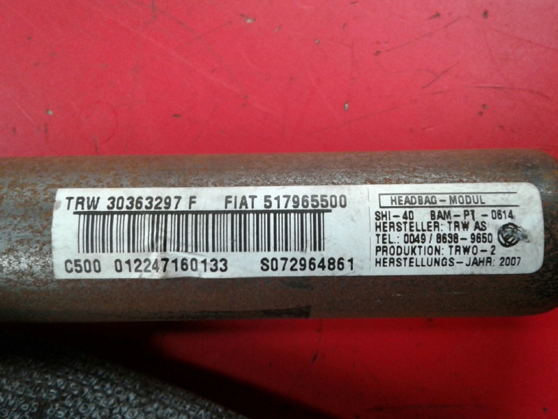 Airbag Rideau Droite FIAT Grande Punto (199_) Imagem-1