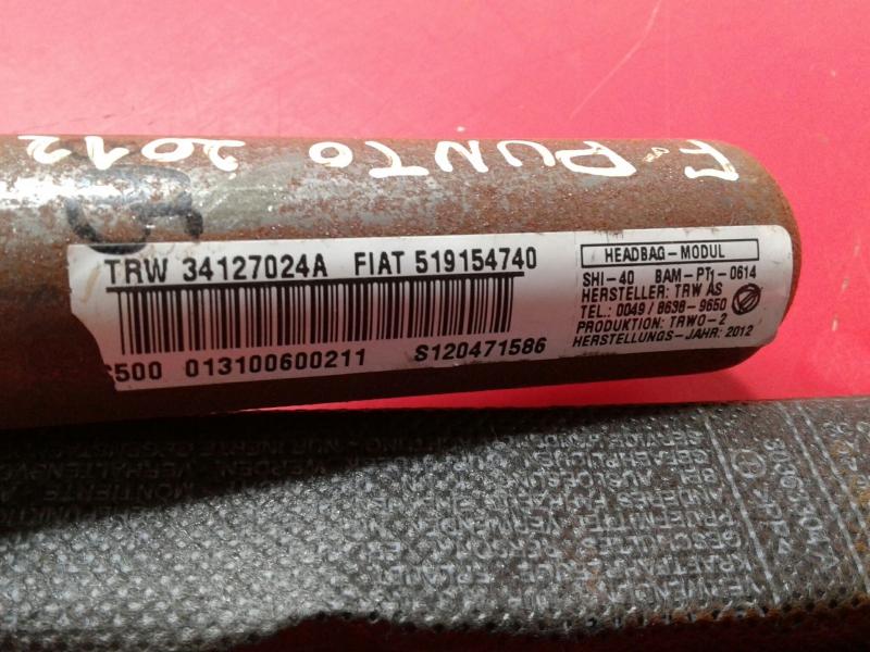 Airbag a Tendina Destra FIAT Grande Punto (199_) Imagem-1