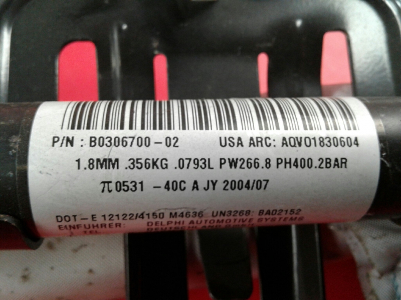 Airbag cortina esquerdo CHRYSLER Voyager IV (RG, RS) Imagem-1