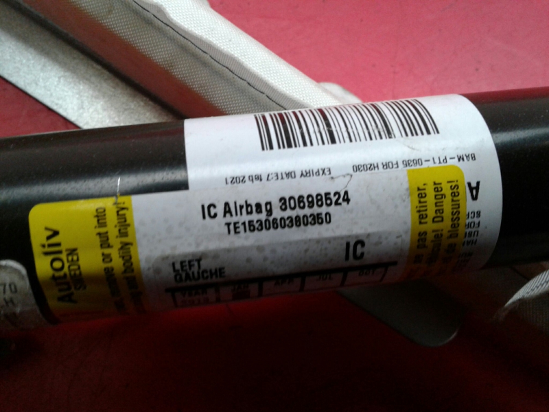 Airbag cortina esquerdo VOLVO V70 I (LV) Imagem-1