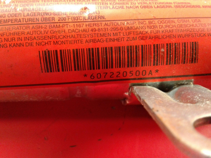 Airbag cortina esquerdo MAZDA 3 (BK) Imagem-1