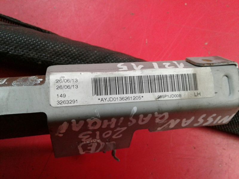 Airbag cortina esquerdo NISSAN Qashqai/Qashqai+2 I (J10, JJ10) Imagem-1