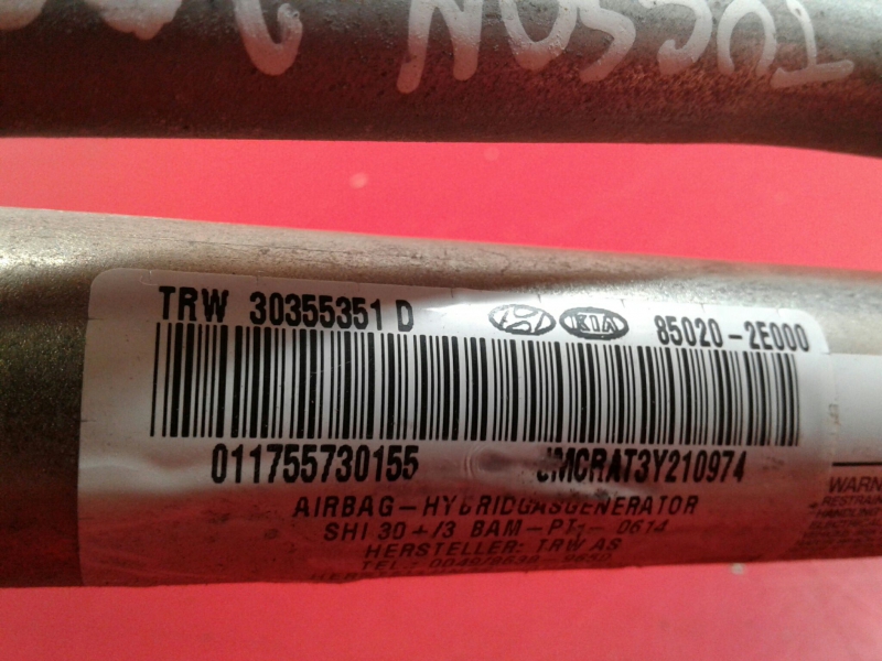 Airbag Rideau Droite HYUNDAI Tucson (JM) Imagem-1